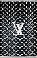 Ковёр 3,00х4,00 ГV36B/6 диз. Louis Vuitton black пр-во Иран акрил/бамбусилк