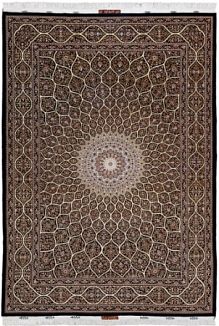 Ковёр 2,42х3,70 TABRIZ GONBAD SAGHFI 50R шёлк FRINGES (JALALI) 238334 500.000уз шерсть+шёлк осн.шёлк