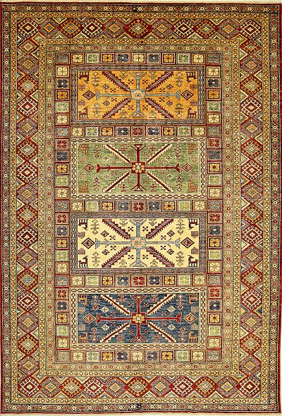 Ковёр 2,46х3,58 ОГ 73 W/W ГАЗНИ шерсть 211 Афганистан