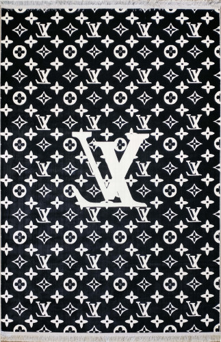 Ковёр 2,00х3,00 ГV36B/3 Louis Vuitton black пр-во Иран акрил/бамбусилк