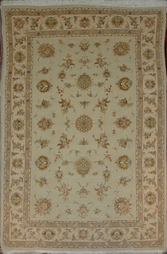 Ковёр 2,00х3,03 Tabriz Afshan AKBARI 290009 450.000уз шерсть+шёлк осн.хлопок cream/beige Иран