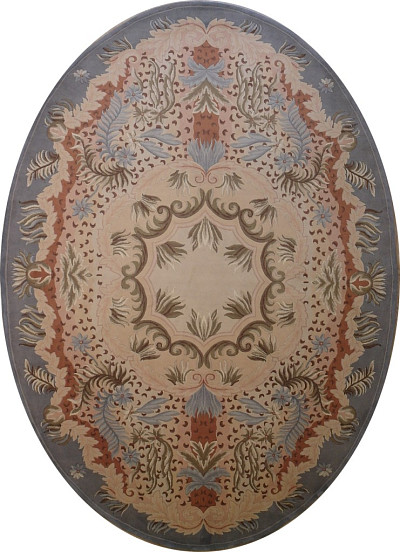 Ковёр 2,74х3,66 Савенери LT-04 овал