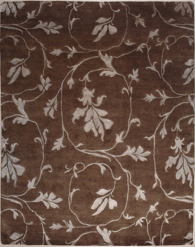 Ковёр 2,42х3,05 ОГ 25 W/V SEMPLE BN/BN Индонепал ш.с виск.