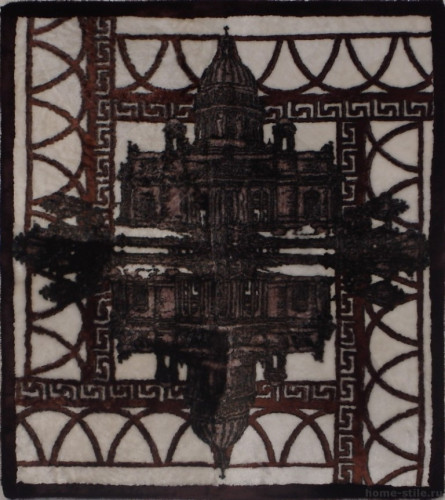 Ковёр 1,50х1,50 из овчины меховой Питер1