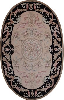 Ковёр 1,52х2,44 Савенери 02 овал 2012