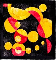 Ковёр 1,50х1,50 из овчины меховой Галактика