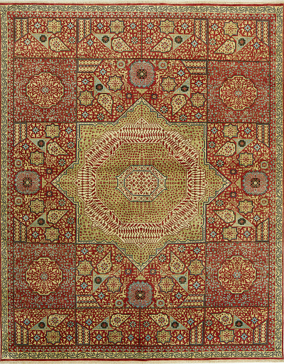 Ковёр 2,73х3,60 ОГ 102 АЮ W/C шерсть/хлопок 998 Индия