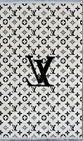 Ковёр 2,50х3,50 ГV36W/5 диз. Louis Vuitton white пр-во Иран акрил/бамбусилк