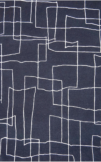 Ковёр 1,25х1,80 SHR260249 шерсть черно-белый