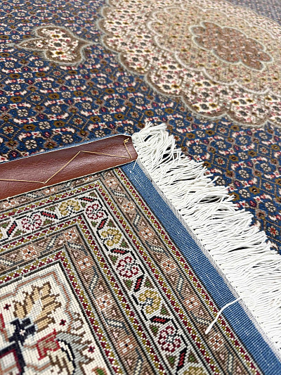 Ковёр 2,03х2,05 Tabriz Mahi Kheshti PIROOZIAN 290015 500.000уз шерсть+шёлк осн.хлопок mix/cream Иран