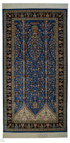 Ковёр 0,80х1,50 UNIQUE 0IS012 OCEAN BLUE/NAVY Namaz