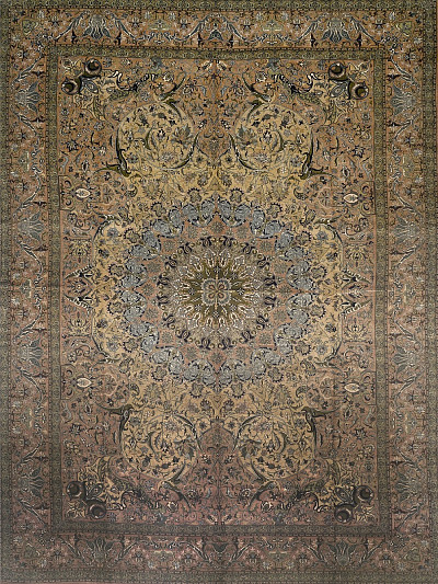 Ковёр 3,02х4,46 Medallion 0740 810.000уз. шёлк основа шёлк beige/beige Египет