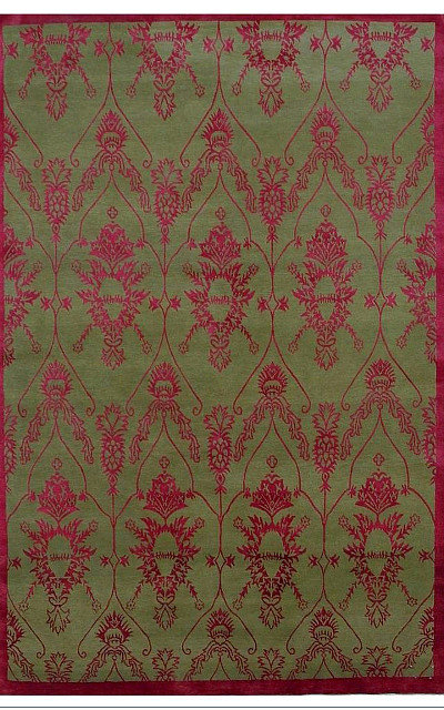 Ковёр 2,04х3,05 SHR61006 шерсть,шелк лайт-оливе