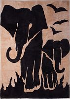 Ковёр 1,50х2,00 из крашеной овчины М838К