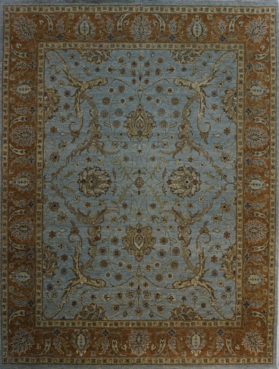 Ковёр 0,90х1,60 WH16009 шерсть блю,пинк