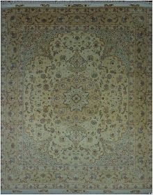 Ковёр 2,53х3,10 Tabriz Medallion (G.WASH) MAHMOUDIAN 237733 500т.уз шерсть+шёлк осн.хл cream/beige