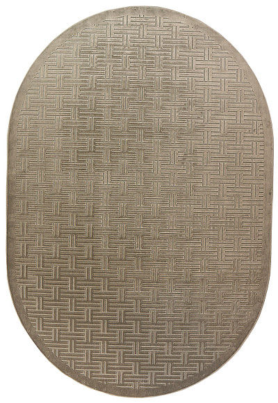 Ковёр 2,40х3,40 MAJESTIC 0VC913 SILVER AB1 овал