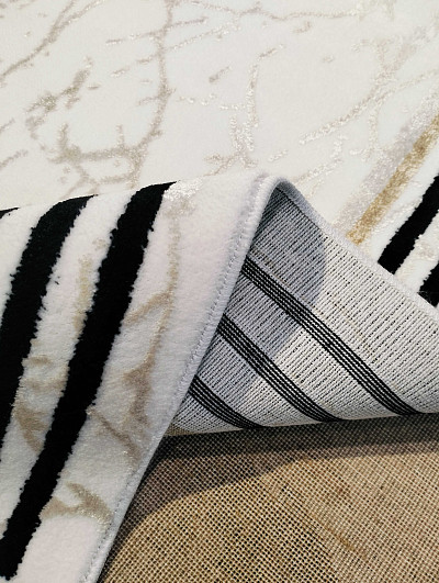 Ковёр 0,76х1,50 DEEP A906X 23E47 white/black