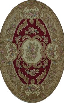 Ковёр 1,83х2,74 Савенери 140/379 овал