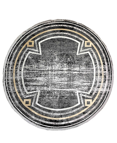 Ковёр 2,00х2,00 BLACK 33802 090 круг