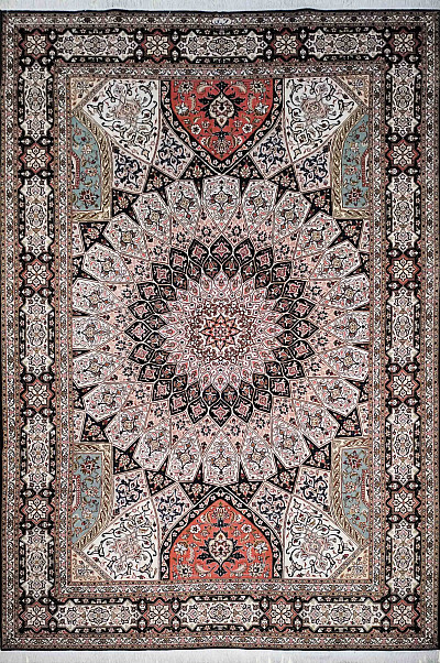 Ковёр 2,05х3,04 Tabriz Gonbad MOHAMMADI 236424 500.000уз шерсть+шёлк осн.хлопок mix/mix Иран