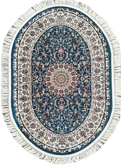Ковёр 1,00х1,50 Х-Вул Шах Султан Блю 2340 овал