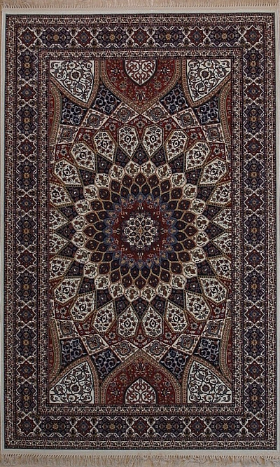 Ковёр 1,50х2,30 Gonbadi крем/фиолетовый/крем