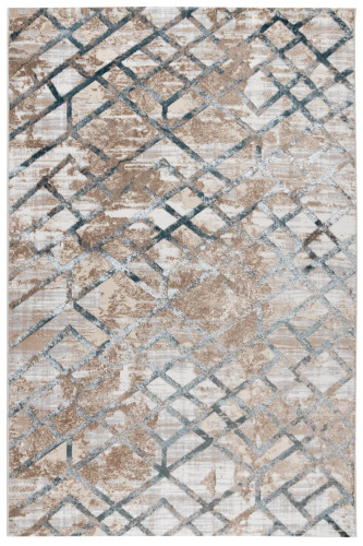 Ковёр 3,00х5,00 БЕЛЛА K551B-CREAM SHIRINK/BLUE FDY