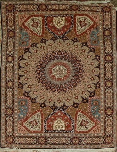 Ковёр 2,09х3,09 Tabriz Gonbad Dargahi MOHAMMADI 236870 500.000уз шерсть+шёлк осн.хлопок mix/d.blue