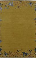 Ковёр 2,50х2,98 SHR710136 шерсть, шёлк оливковый