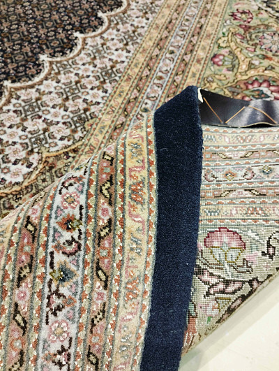 Ковёр 2,55х2,58 Tabriz Mahi PIROOZIAN 237018 500.000уз шерсть+шёлк осн.хлопок d.blue/green Иран