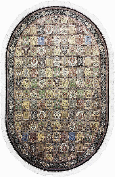 Ковёр 2,00х3,00 Qum G218 dark red oval