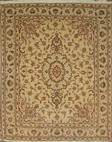 Ковёр 2,07х2,56 Tabriz Medallion TARAGHI 290010 500.000уз шерсть+шёлк осн.хлопок beige/cream Иран