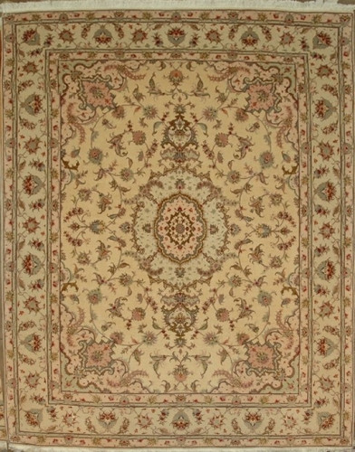 Ковёр 2,07х2,56 Tabriz Medallion TARAGHI 290010 500.000уз шерсть+шёлк осн.хлопок beige/cream Иран