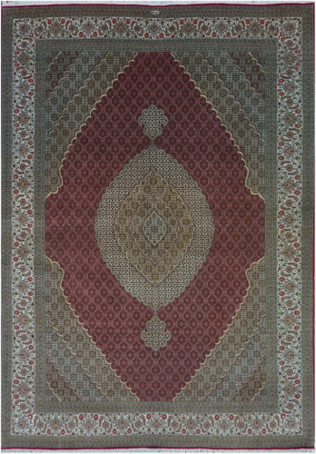 Ковёр 2,48х3,46 Tabriz Mahi PIROOZIAN 231661 500.000уз шерсть+шёлк осн.хлопок red/beige Иран