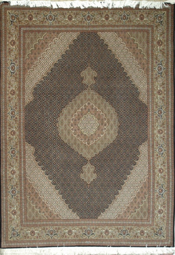 Ковёр 2,05х3,00 Tabriz Mahi 50R PIROOZIAN 238297 500.000уз шерсть+шёлк осн.хлопок black/green Иран