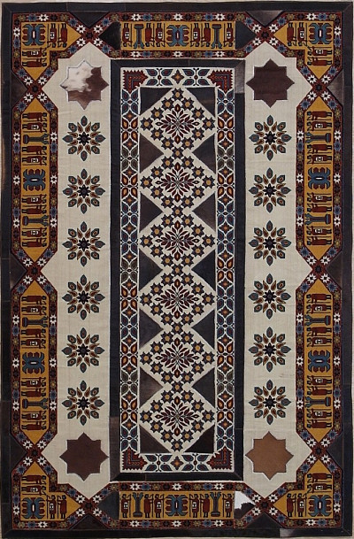 Ковёр 1,50х2,30 из шкур коров и ковров Pardis