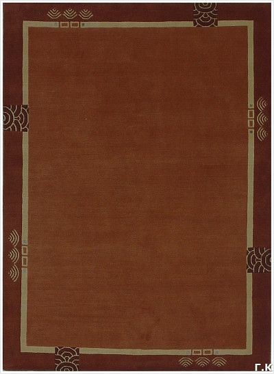 Ковёр 1,70х2,40 SHR410277 шерсть, шёлк оранжевый