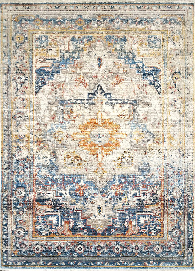 Ковёр 1,60х2,35 ARES 0078A navy/beige