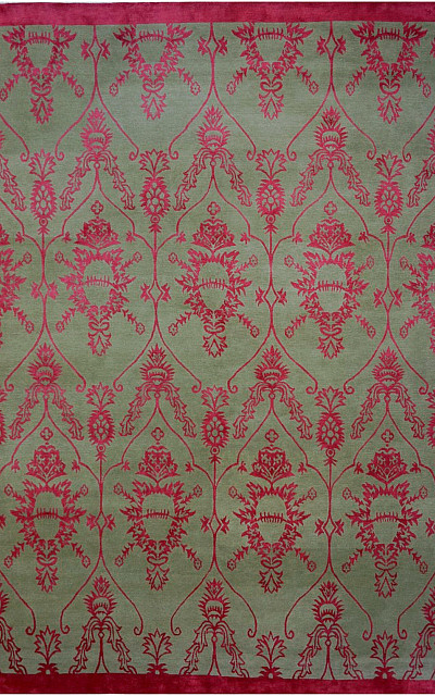 Ковёр 2,50х3,50 SHR810161 шерсть, шёлк красный