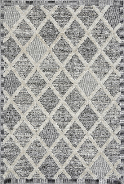 Ковёр 1,90x3,00 MILAT-TUNIS 6605A-WHITE/L.GRAY