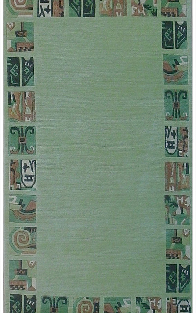 Ковёр 0,93х1,65 SHR160189 шерсть зеленый