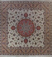 Ковёр 3,01х3,05 Tabriz Medallion НС-566 500.000уз шерсть+шёлк осн.хлопок cream/copper Иран