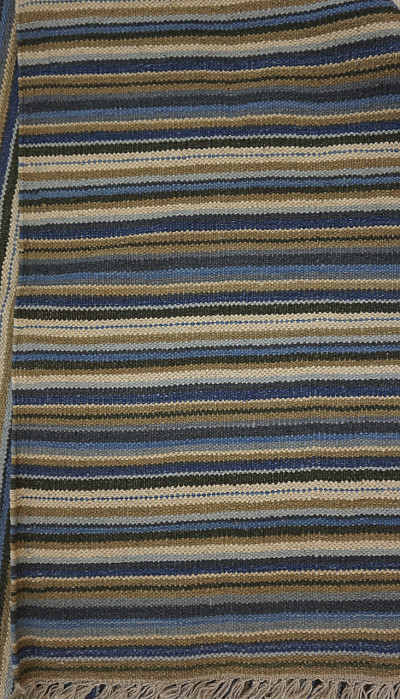Ковёр 2,74х3,66 Килим Indigo stripes multi 01 (180273)