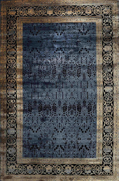 Ковёр 2,40х3,40 Valari 06463C yellow/navy blue