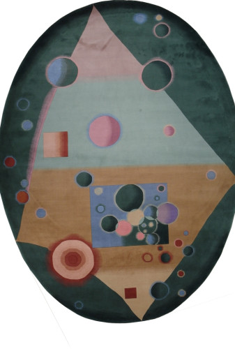 Ковёр 2,74х3,66 ШЕРСТЬ 90L TIAN-1 овал