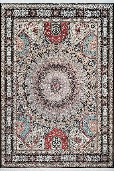 Ковёр 3,05х4,01 Tabriz Gonbad MOHAMMADI 236241 500.000уз шерсть+шёлк осн.хлопок mix/mix Иран