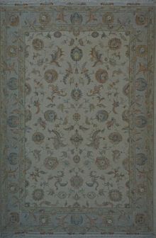 Ковёр 2,20х3,33 Tabriz Afshan AKBARI 237938 500.000уз шерсть+шёлк осн.шёлк cream/grey Иран