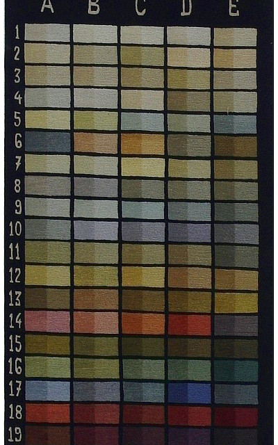 Ковёр 0,83х1,65 колор карт 386 шерсть multicolor