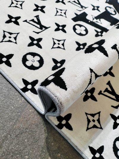 Ковёр 3,00х4,00 ГV36W/6 диз. Louis Vuitton white пр-во Иран акрил/бамбусилк